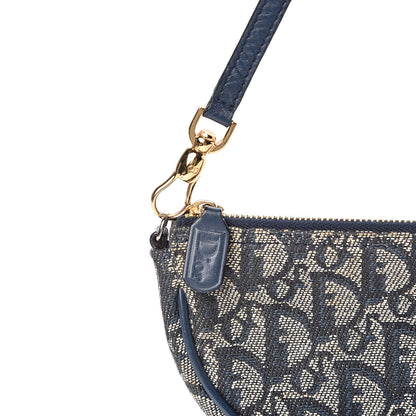Christian Dior Monogram Mini Saddle Pochette Navy 13 of 13