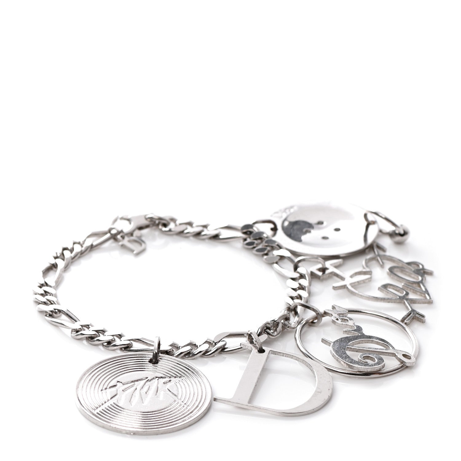 Christian Dior Metal Charm Bracelet Silver 1 of 8