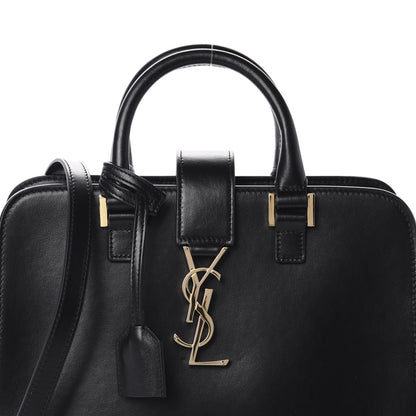Saint Laurent Calfskin Monogram Baby Cabas Black 9 of 9