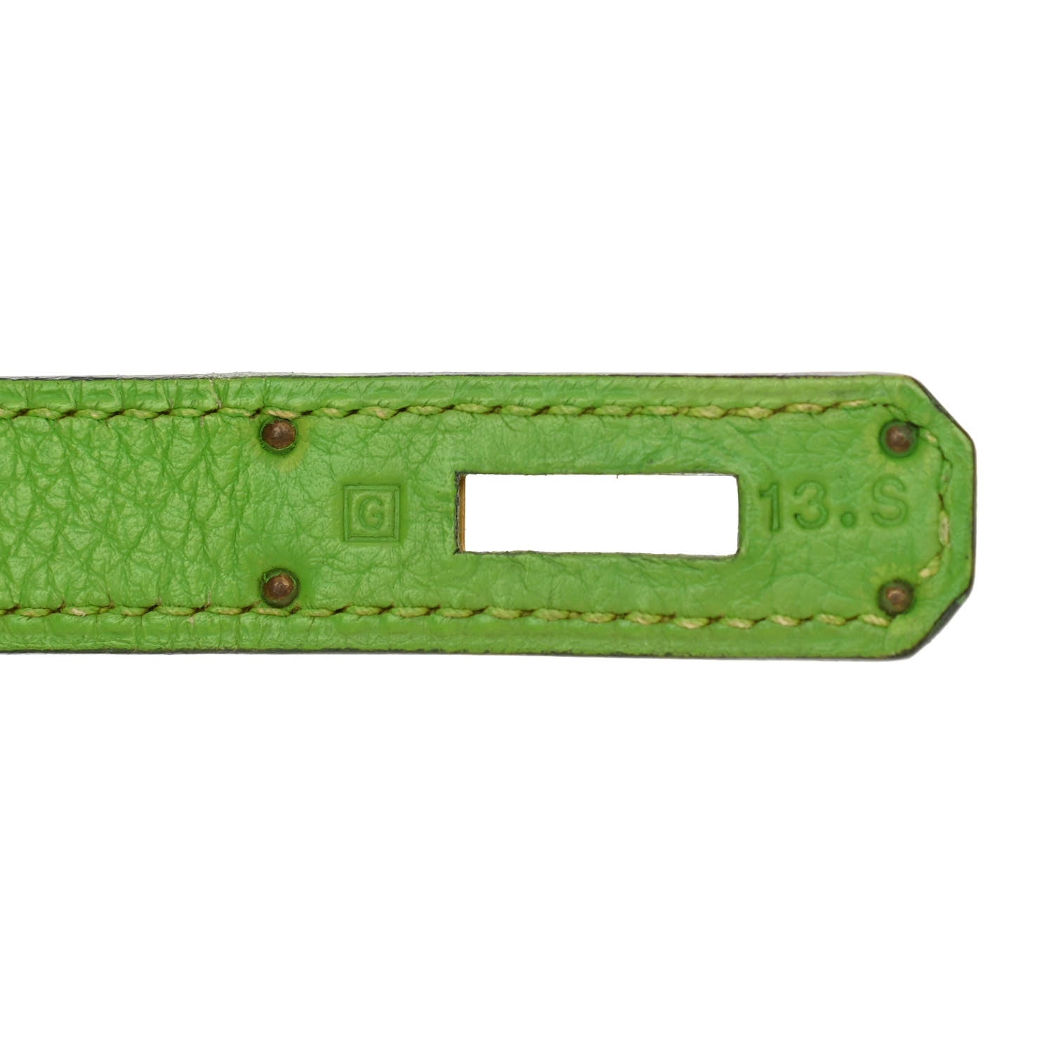 Hermes Taurillon Clemence Birkin 35 Vert Cru 6 of 13