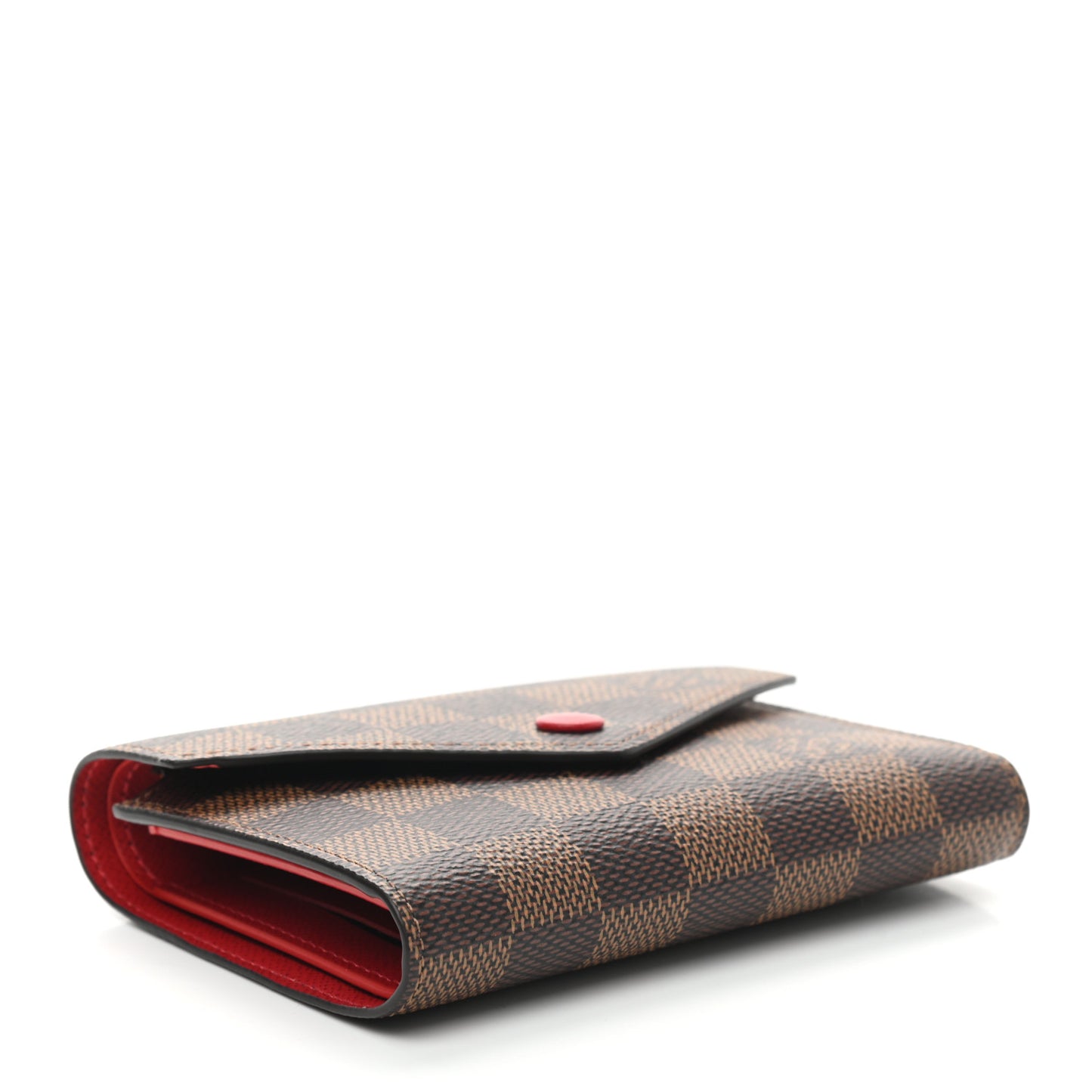 Damier Ebene Victorine Wallet Red