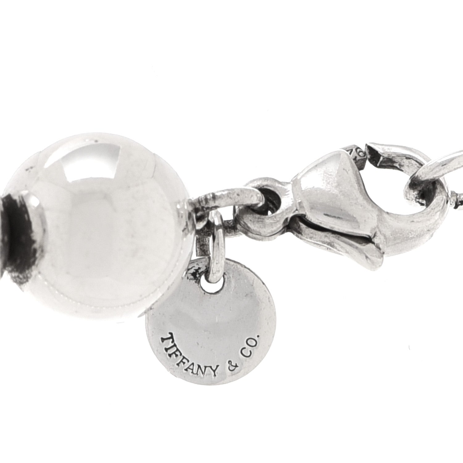 Tiffany Sterling Silver 10mm HardWear Ball Necklace 3 of 4