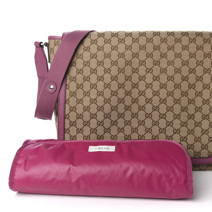 Gucci Monogram Convertible Diaper Bag Beige Peonia Flower 16 of 16