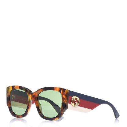 Gucci Acetate Web Oversized Frame Rectangle Sunglasses GG0276S Tortoiseshell 1 of 7