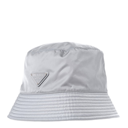 Prada Re-Nylon Metal Triangle Logo Womens Bucket Hat M Fiordaliso 1 of 7