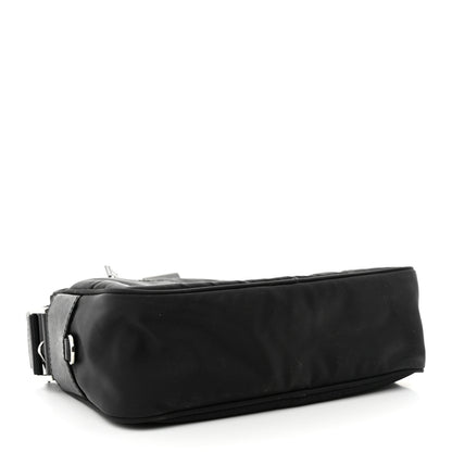 Prada Re-Nylon Vela Saffiano Pocket Double Zip Shoulder Bag Black 4 of 10