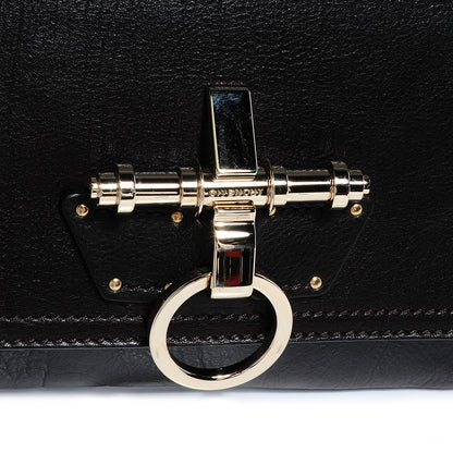 Givenchy Textured Calfskin Obsedia Clutch Black 8 of 8