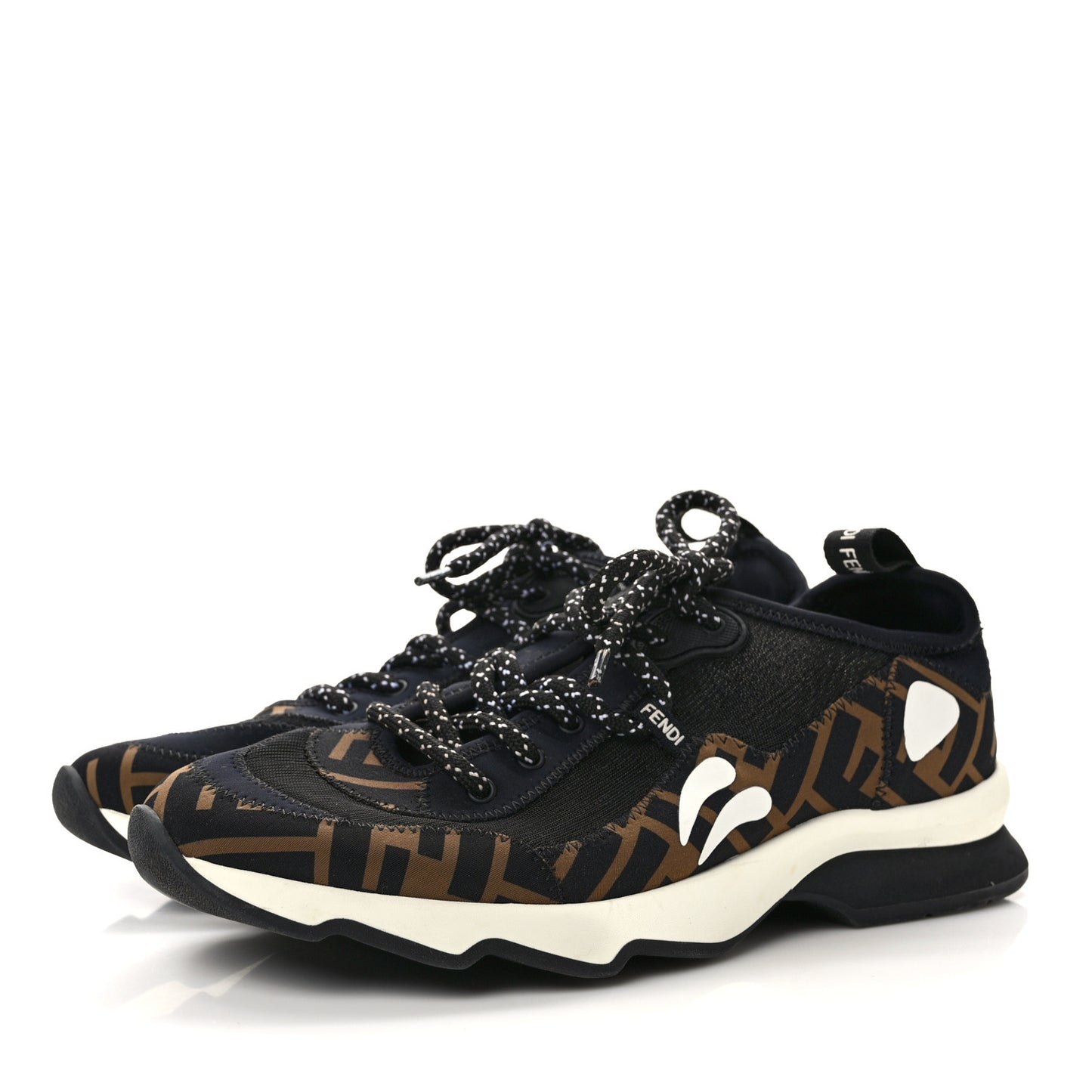 Technical Mesh Lycra FFreedom Patchwork Sneakers 39 Black Tobacco