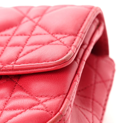 Christian Dior Lambskin Cannage Miss Dior Promenade Pouch Fuchsia 6 of 14