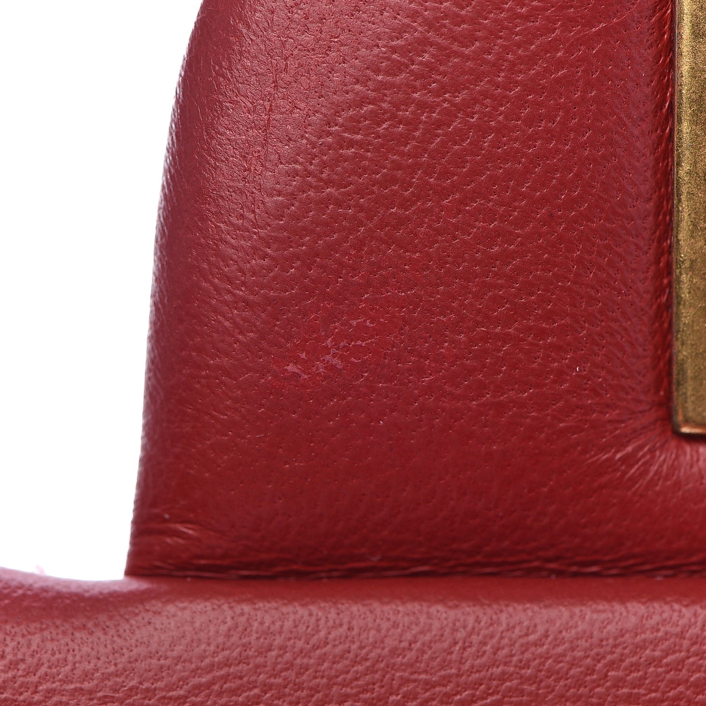 Lambskin Chevron Quilted Jumbo Double Flap Dark Red