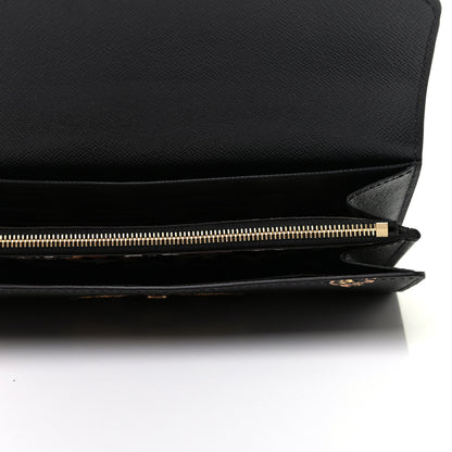 Louis Vuitton Monogram Giant Jungle Sarah Wallet Black 5 of 7