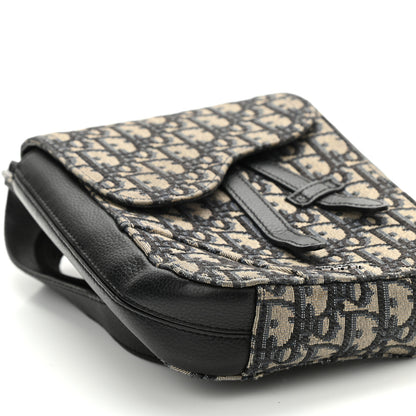 Christian Dior Oblique Saddle Pouch Blue 9 of 10