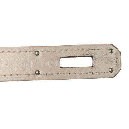 Hermes Swift Ghillies Kelly Retourne 32 White Gris Perle 6 of 17