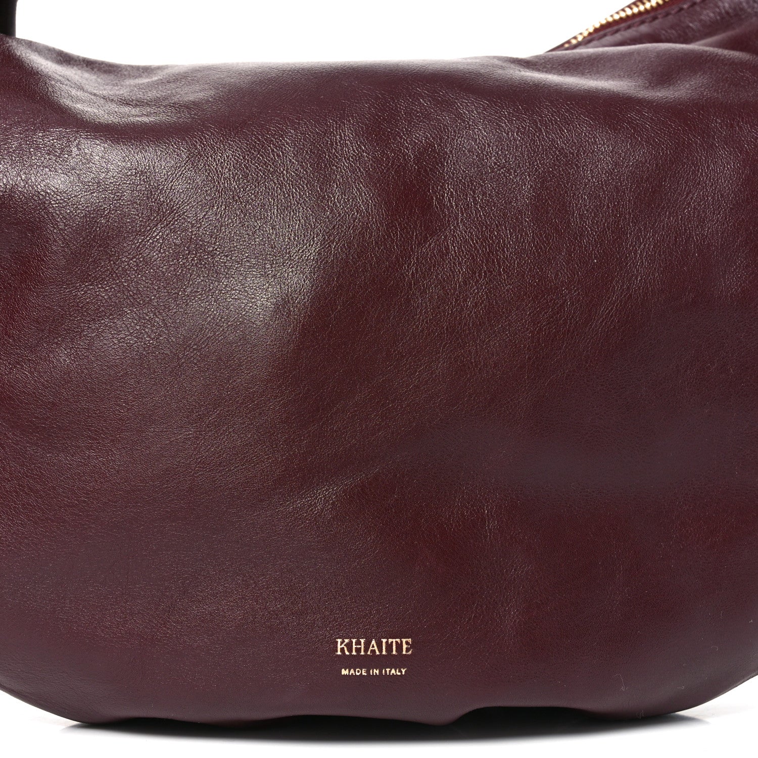 Khaite Calfskin Medium Olivia Hobo Burgundy 7 of 9
