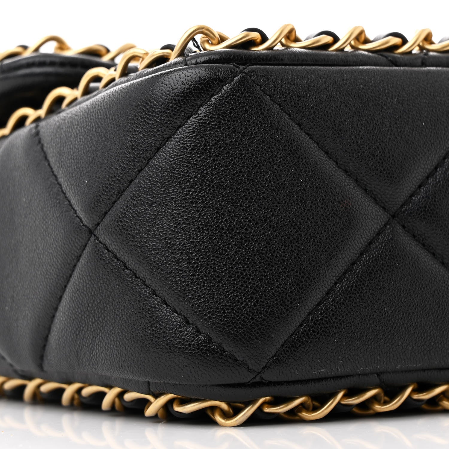 Chanel Lambskin Small Chain Around Top Handle Flap  Black 9 of 11