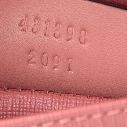 Gucci GG Supreme Monogram Face Embroidered Card Case Wallet Pink 8 of 9
