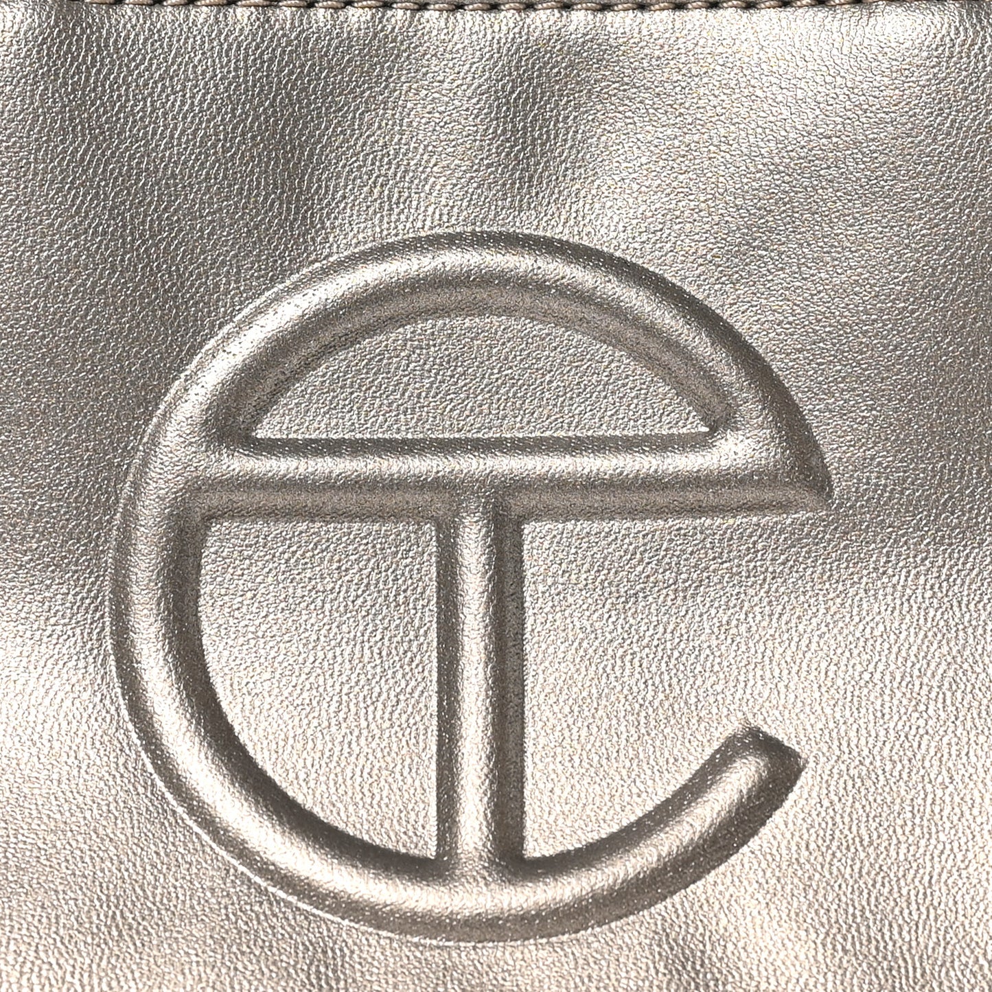 Vegan Leather Small Shopping Bag Bronze