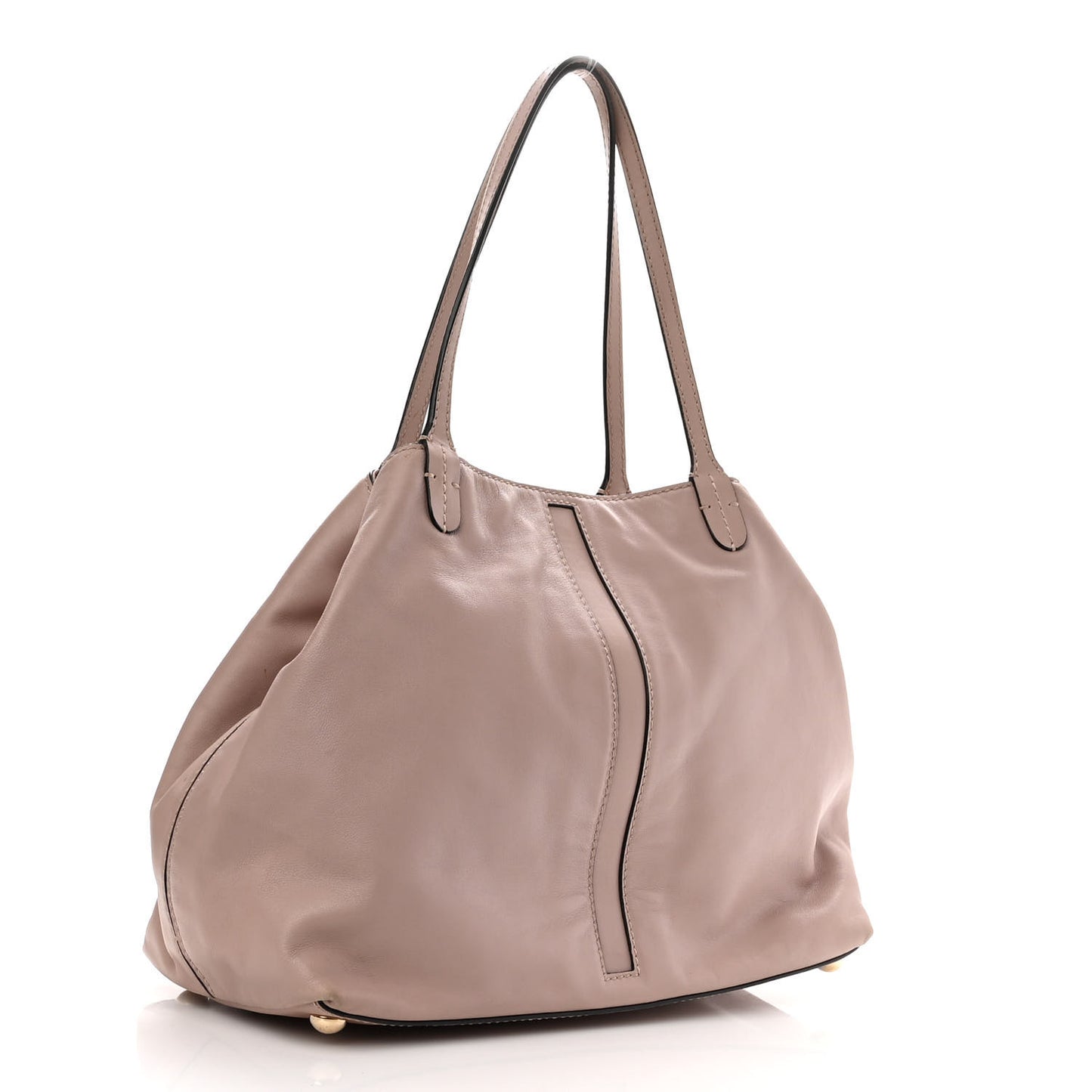 Grained Calfskin Va Va Voom Tote Sabbia