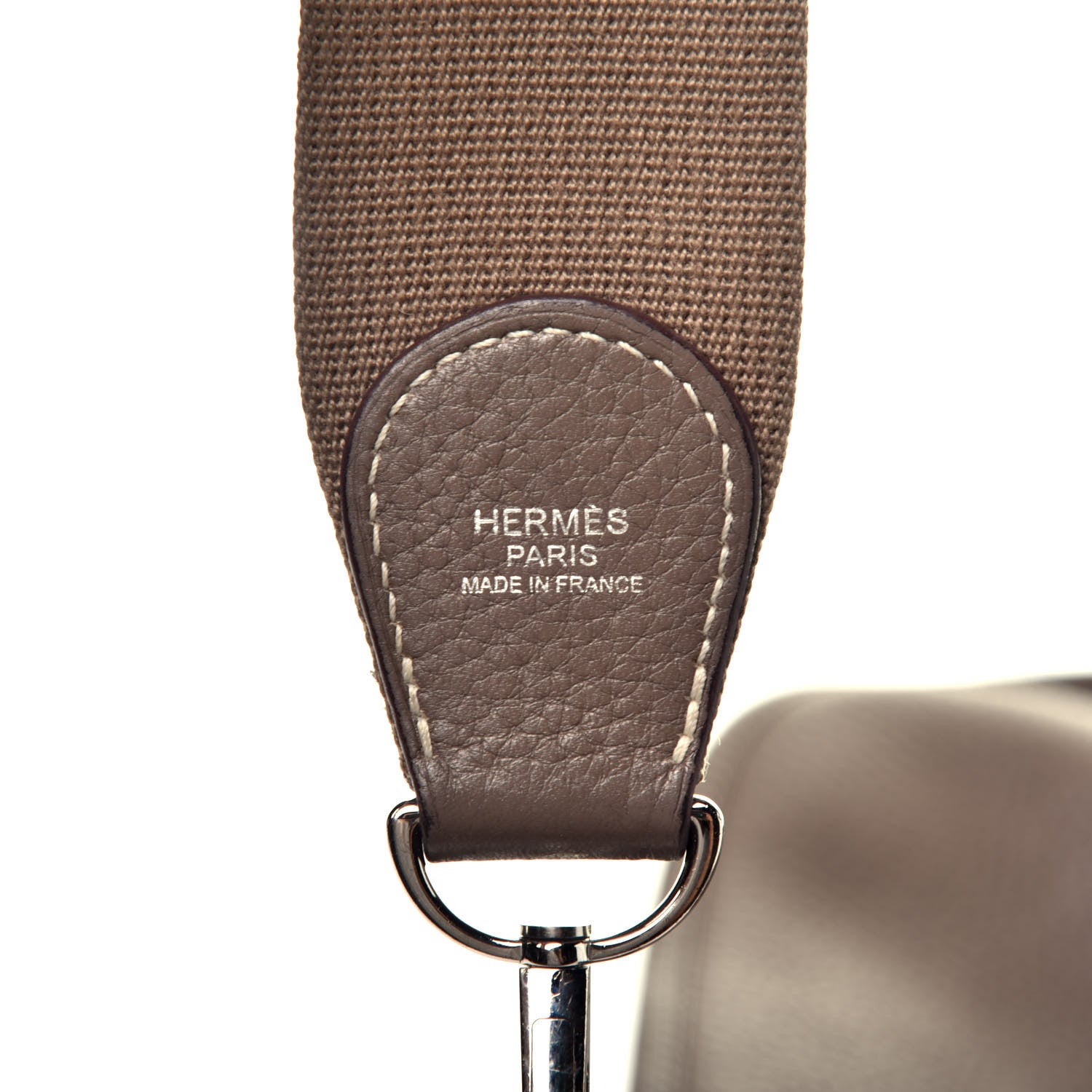 Hermes Taurillon Clemence Evelyne III GM Etoupe 6 of 8