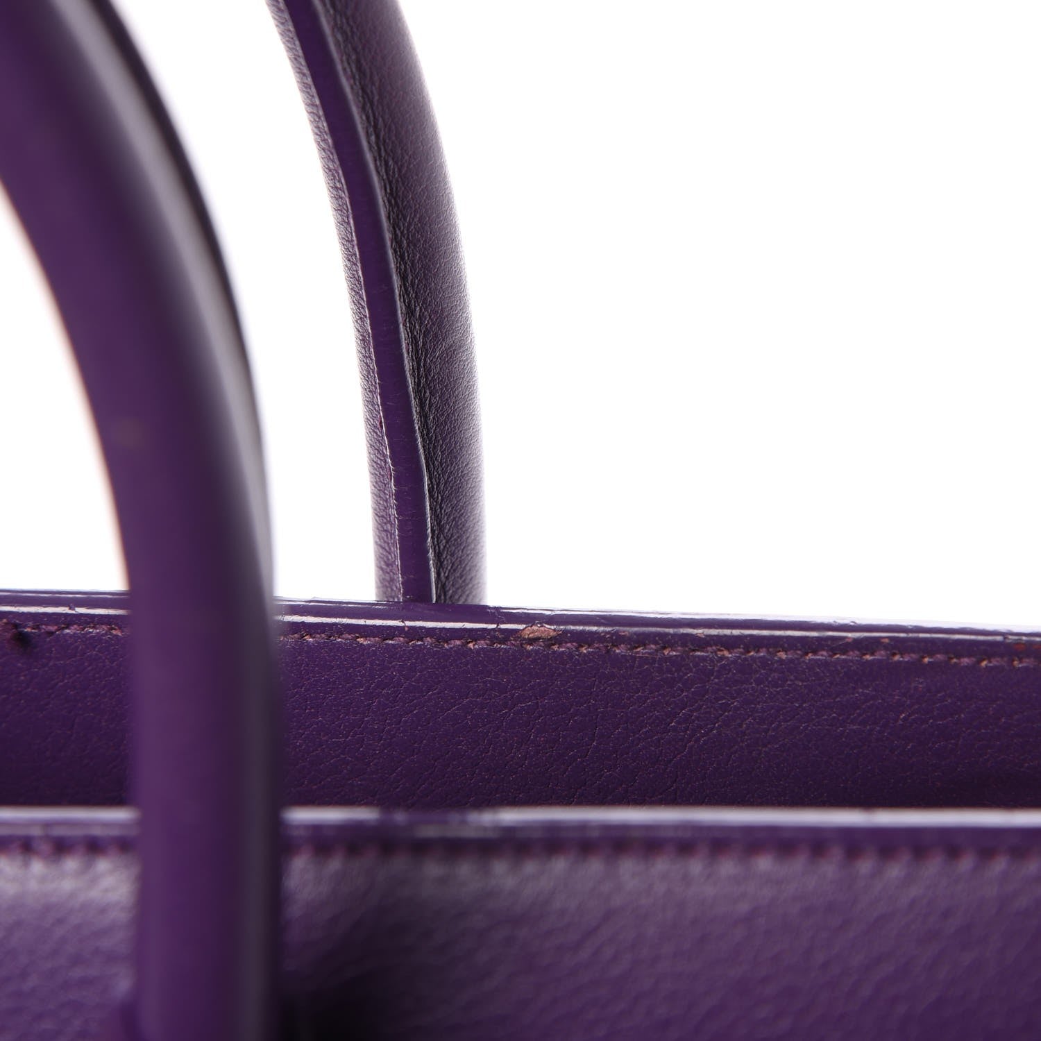 Saint Laurent Calfskin Small Sac De Jour Purple 9 of 10