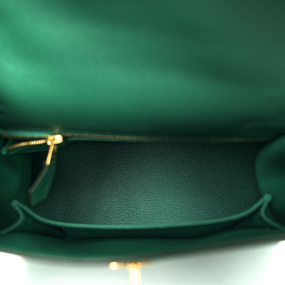 Hermes Epsom Kelly Sellier 25 Vert Vertigo 5 of 11
