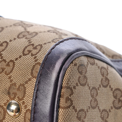 Gucci Monogram Vintage Web Medium Boston Dark Purple 19 of 19