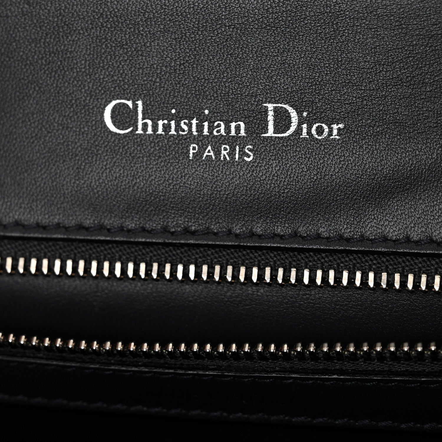 Christian Dior Metallic Patent Micro-Cannage Medium Diorama Flap Bag Graphite 6 of 11