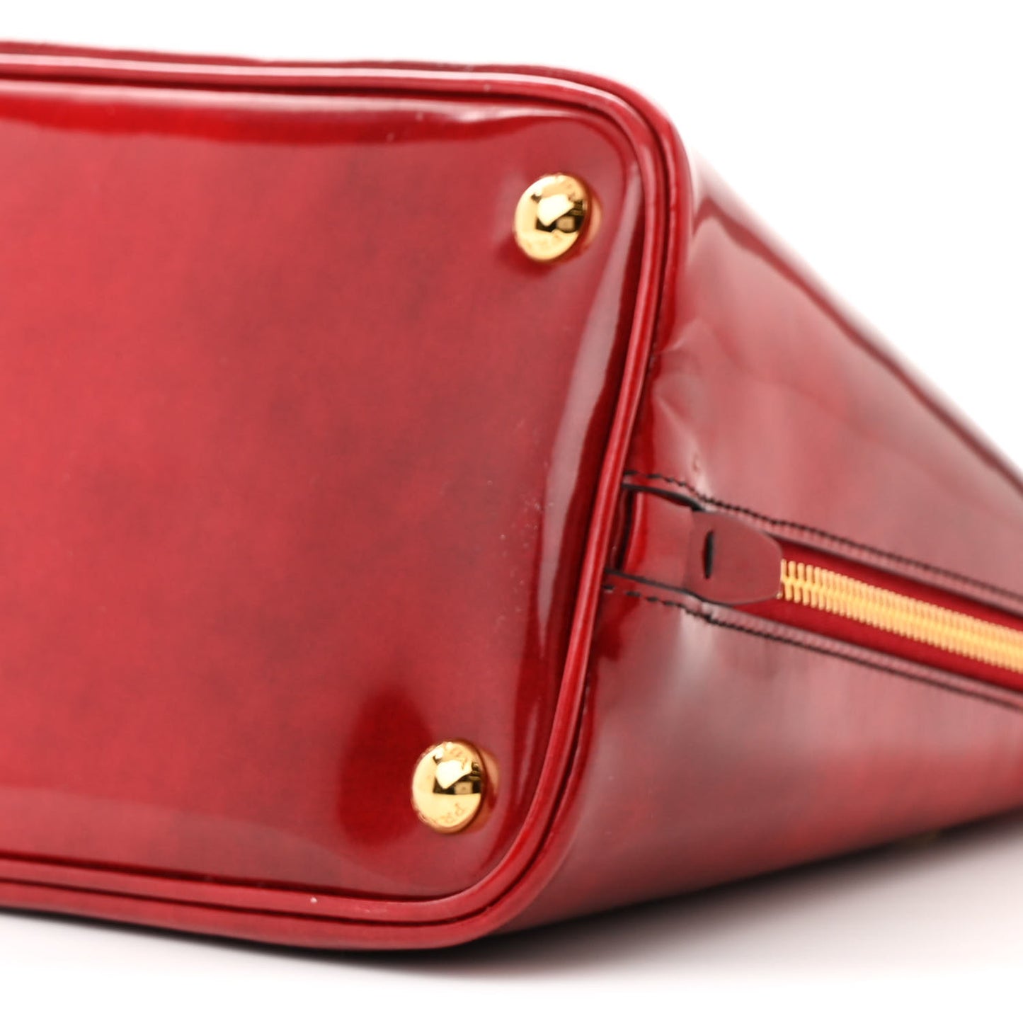 Spazzolato Medium Promenade Tote Scarlatto Fume