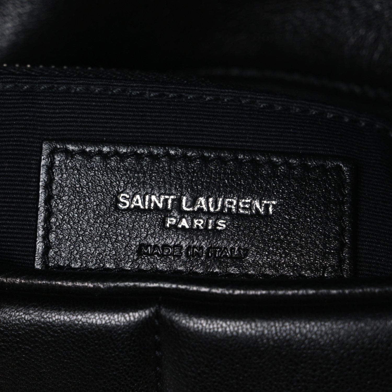 Saint Laurent Lambskin Quilted Small Loulou Puffer Monogram Chain Satchel Black 6 of 10