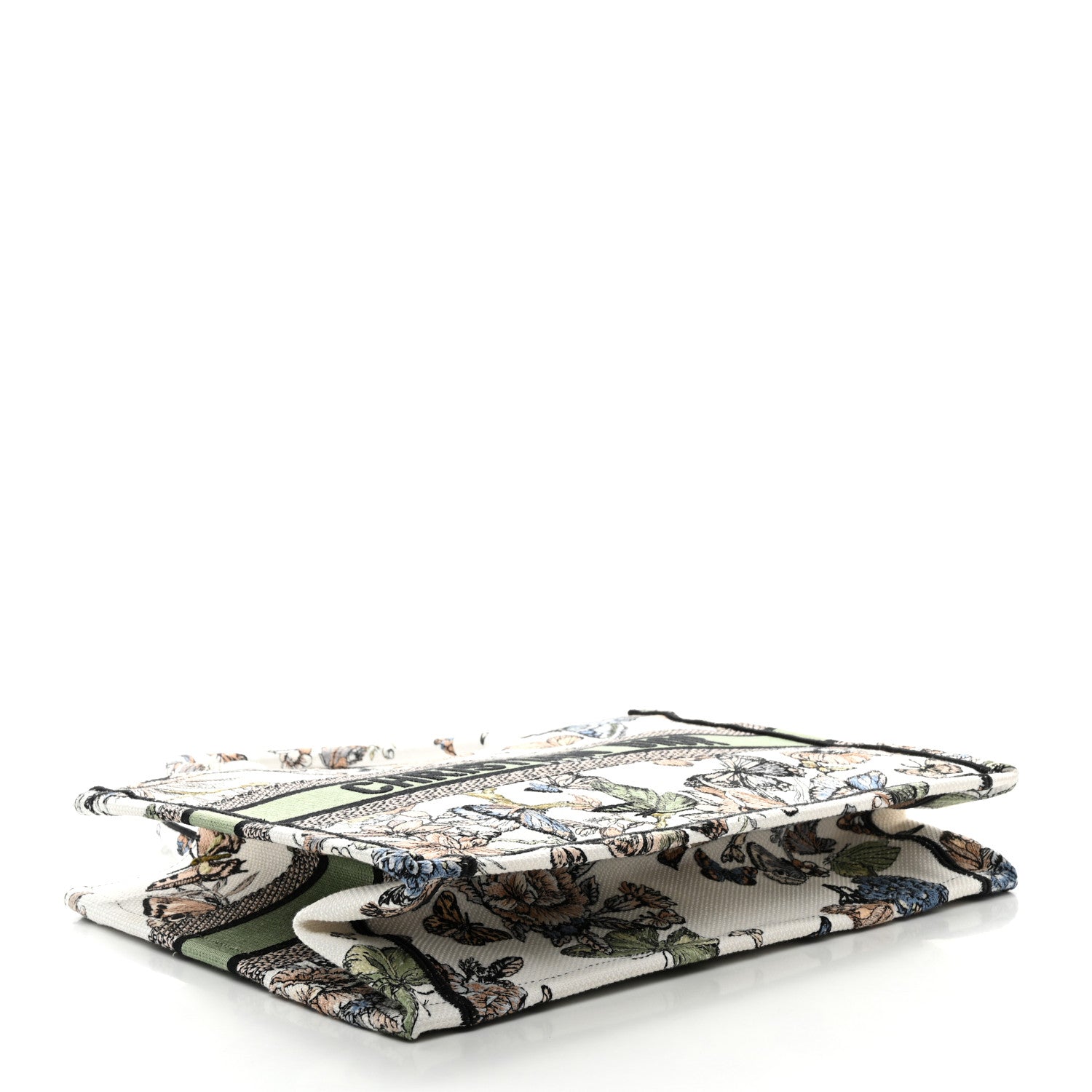 Christian Dior Canvas Embroidered Toile de Jouy Mexico Medium Book Tote White Multicolor 4 of 10