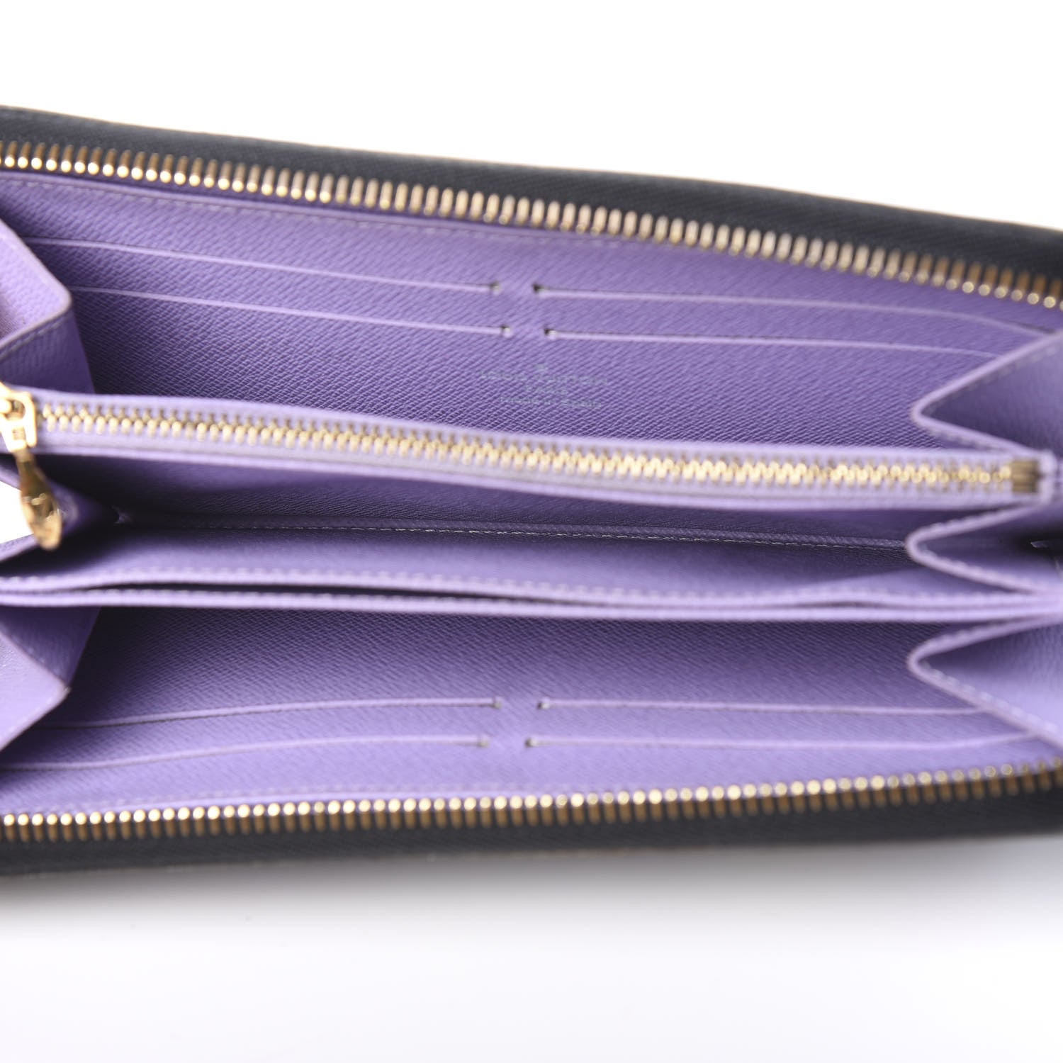 Louis Vuitton Monogram Multicolor Zippy Wallet Black Violet 4 of 14