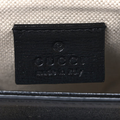 Gucci Azalea Calfskin Web Mini Horsebit 1955 Shoulder Bag Black 6 of 10