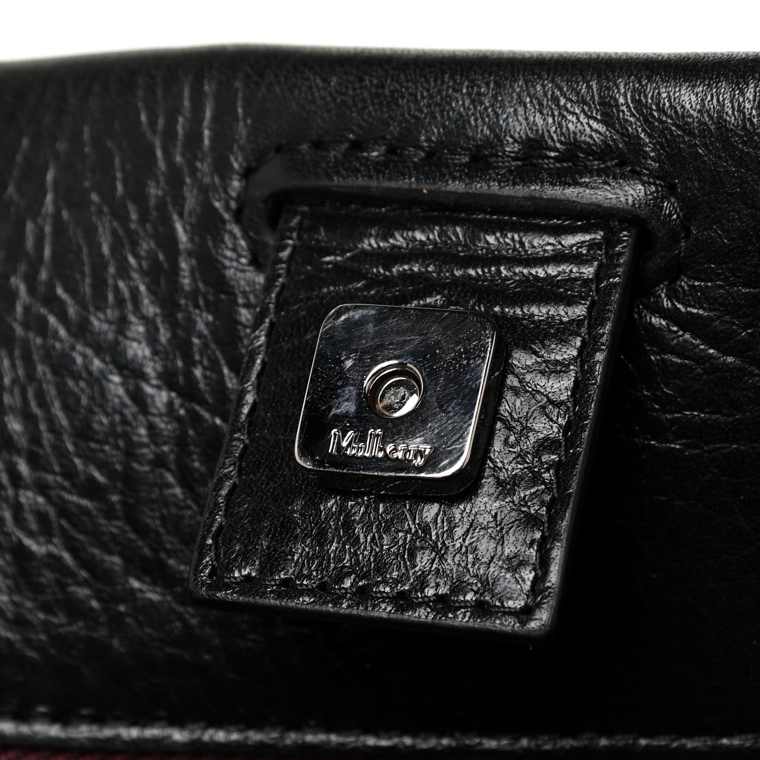 Mulberry Glossy Calfskin Small Iris Tote Black 7 of 11