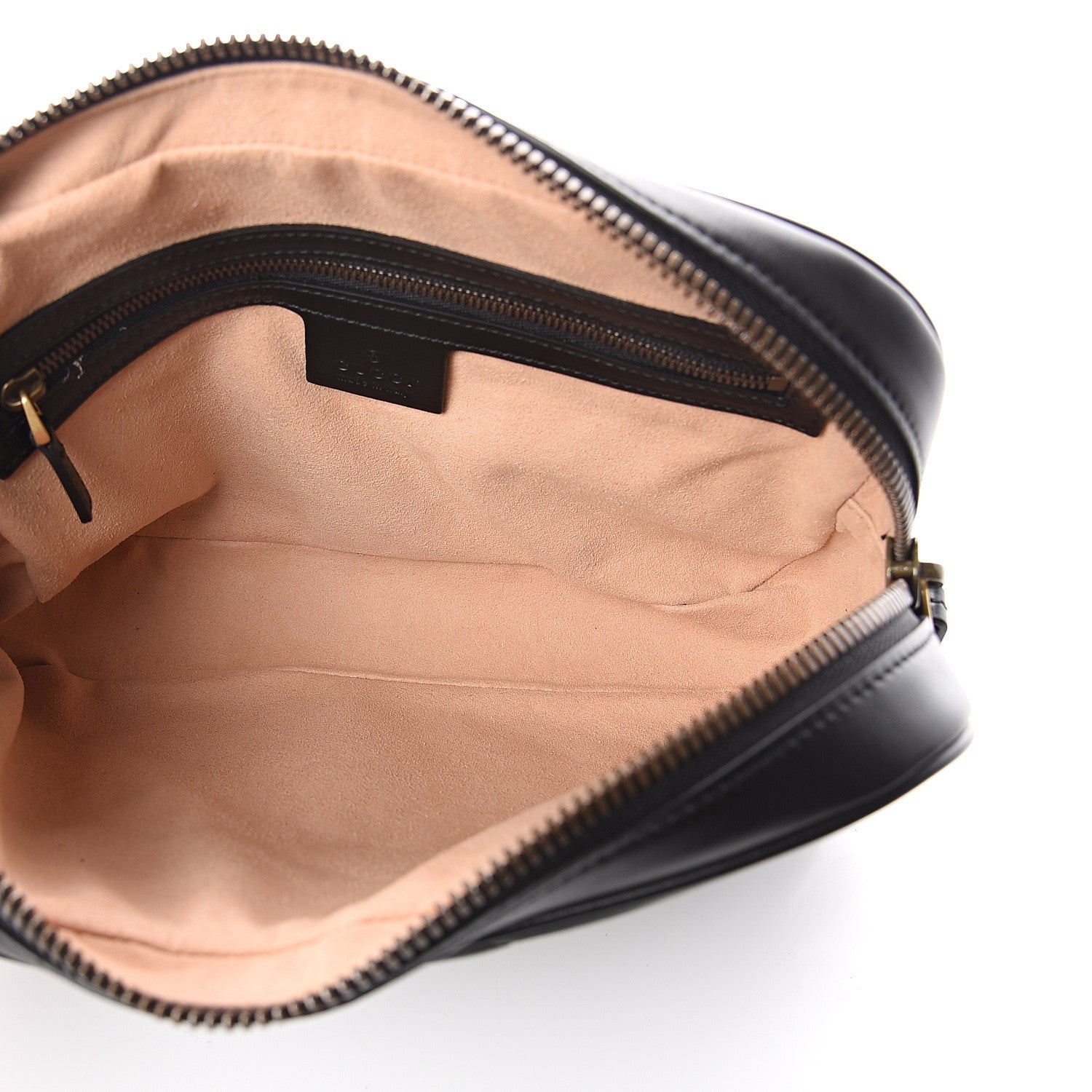 Gucci Calfskin Matelasse Mens GG Marmont Belt Bag 90 36 Black 4 of 8