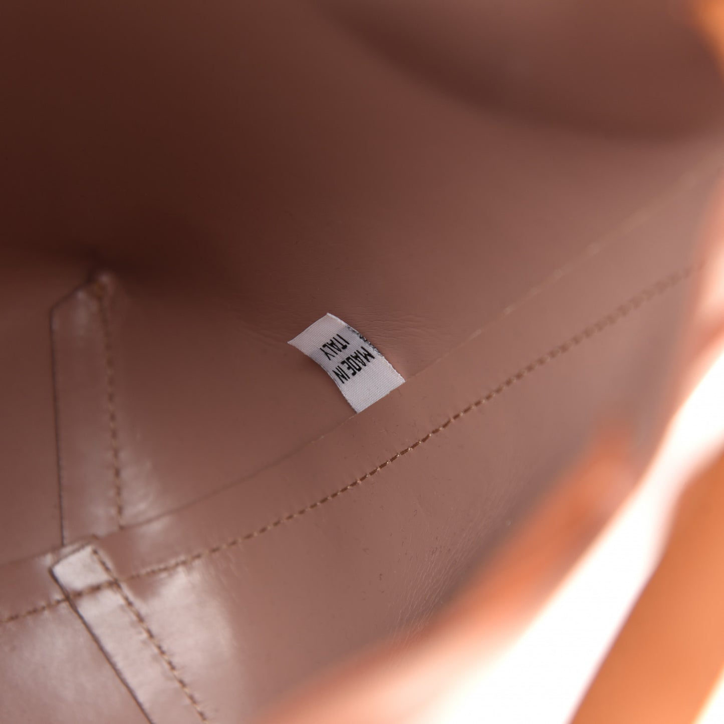 Calfskin Mini Bucket Bag Cammello Rosa