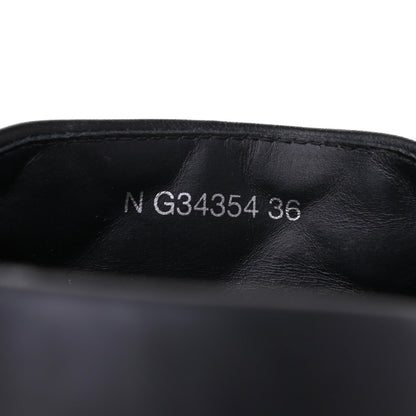 Chanel Lambskin Quilted CC Mules Sandals 36 Black 8 of 9