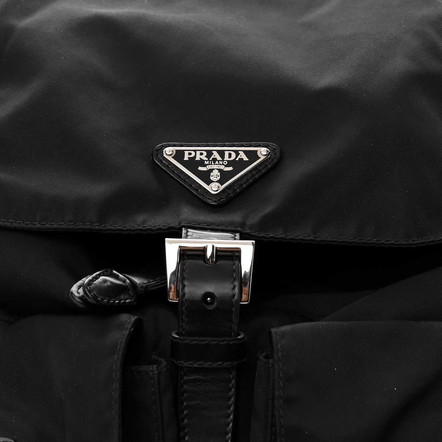 Tessuto Nylon Vitello Backpack Black