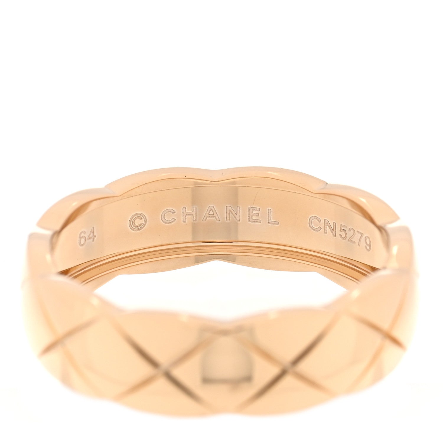 Chanel 18K Yellow Gold Small Coco Crush Ring 64 10.75 4 of 5