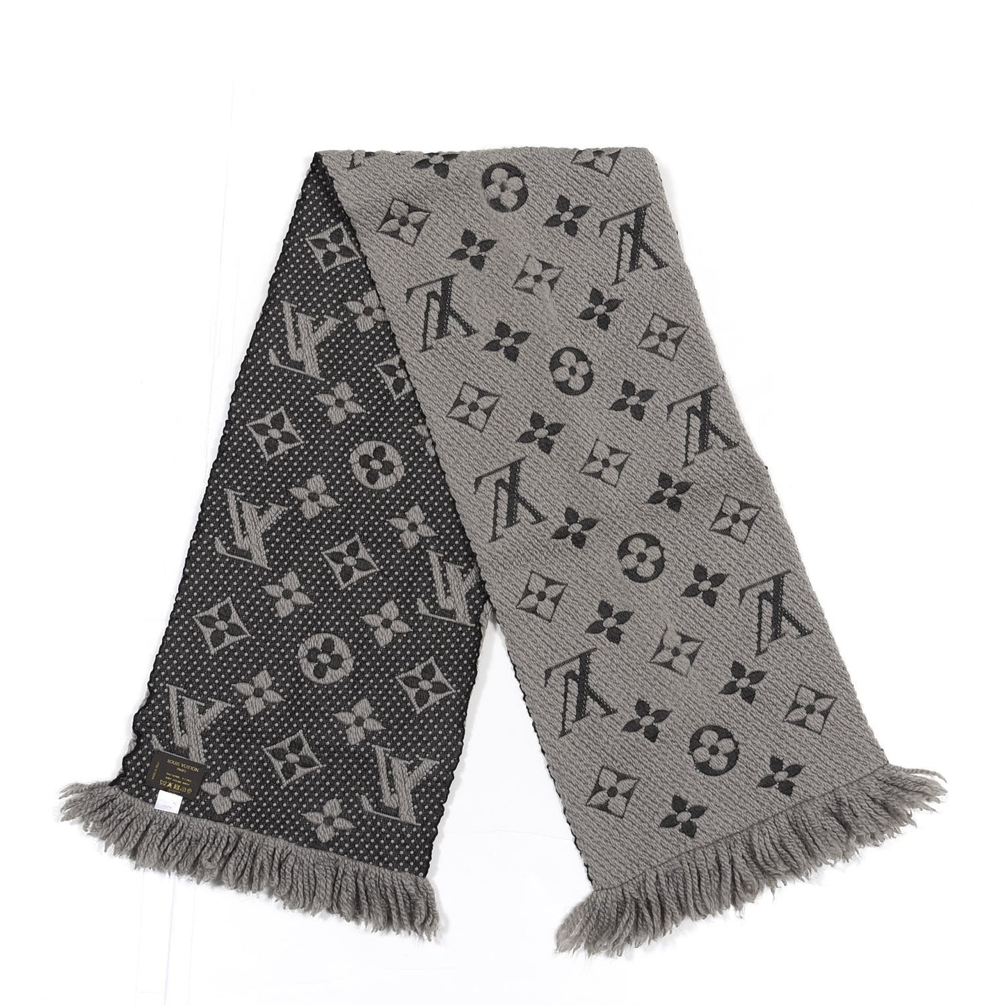 Wool Silk Logomania Scarf Verone