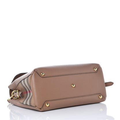 Burberry Derby Calfskin House Check Medium Camberley Dark Sand 4 of 15