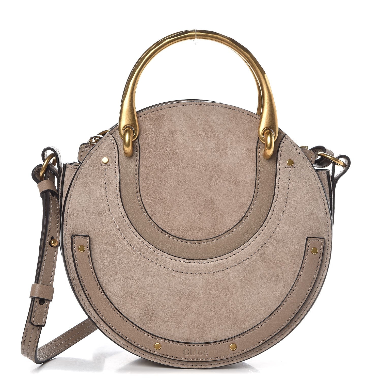 Chloe Calfskin Suede Small Pixie Bag Motty Grey 1 of 8