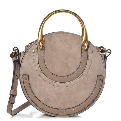 Chloe Calfskin Suede Small Pixie Bag Motty Grey 1 of 8