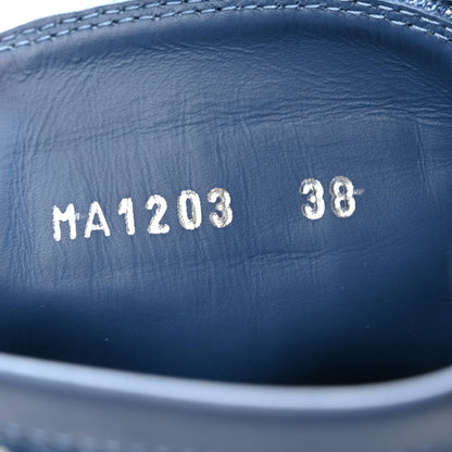 Louis Vuitton Calfskin Monogram Denim Laureate Platform Desert Boots 38 Blue 9 of 10