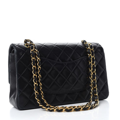 Chanel Lambskin Quilted Medium Double Flap Black 3 of 14