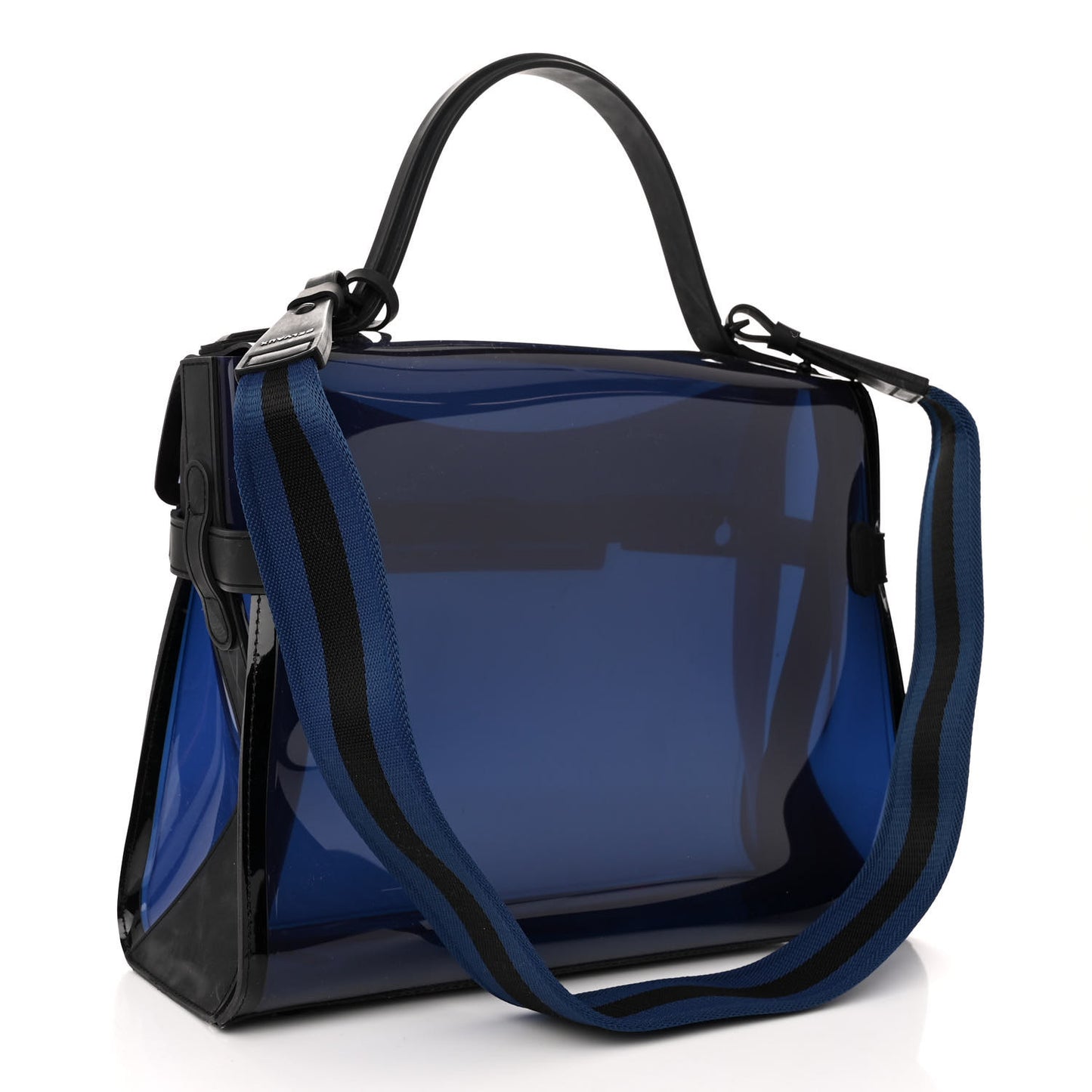 PVC Tempete Dark Night Satchel Blue De Prusse