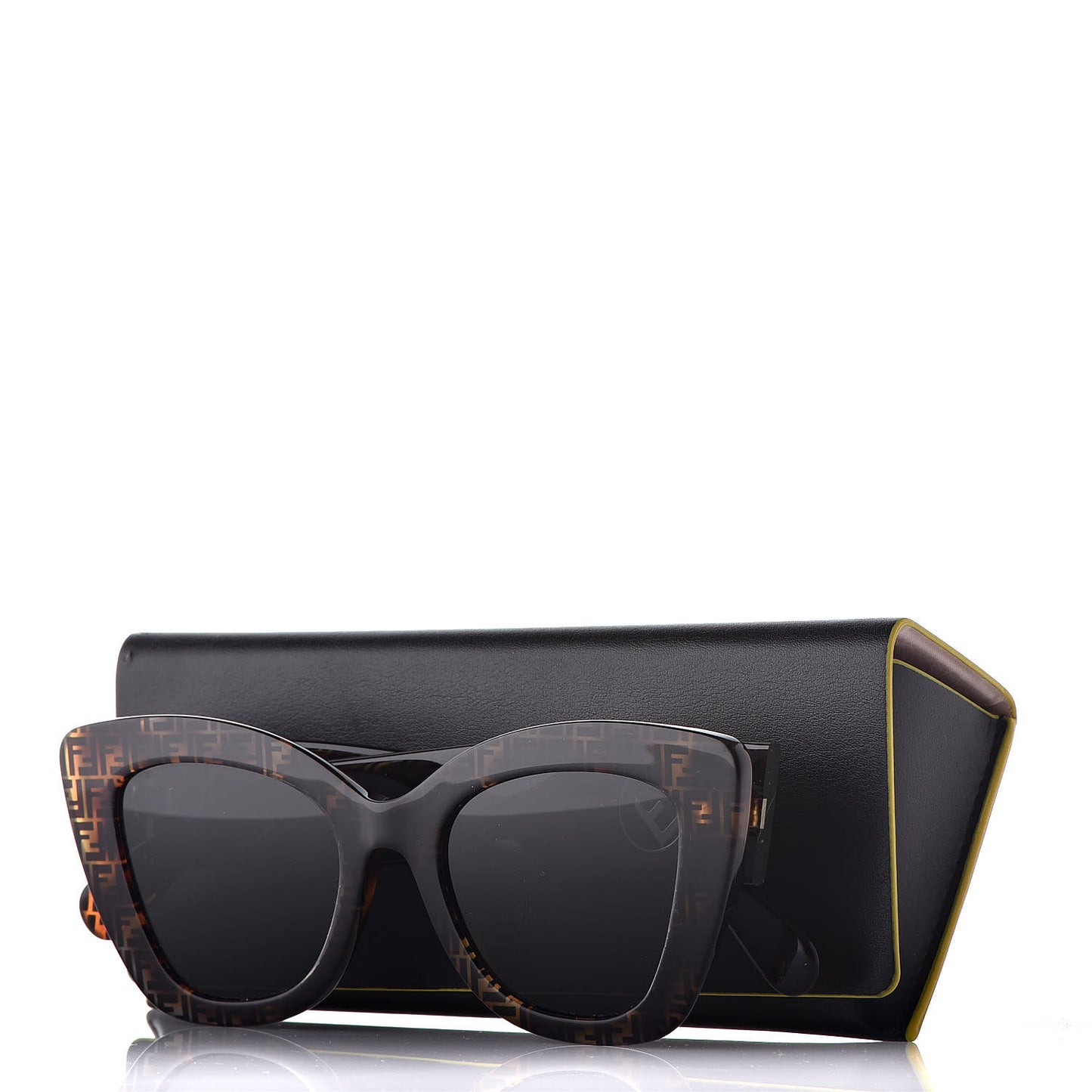 Acetate F is Fendi FF Cat Eye Sunglasses FF 0360/G/S Havana