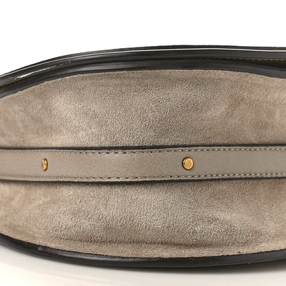 Chloe Calfskin Suede Medium Nile Bracelet Bag Motty Grey 8 of 9