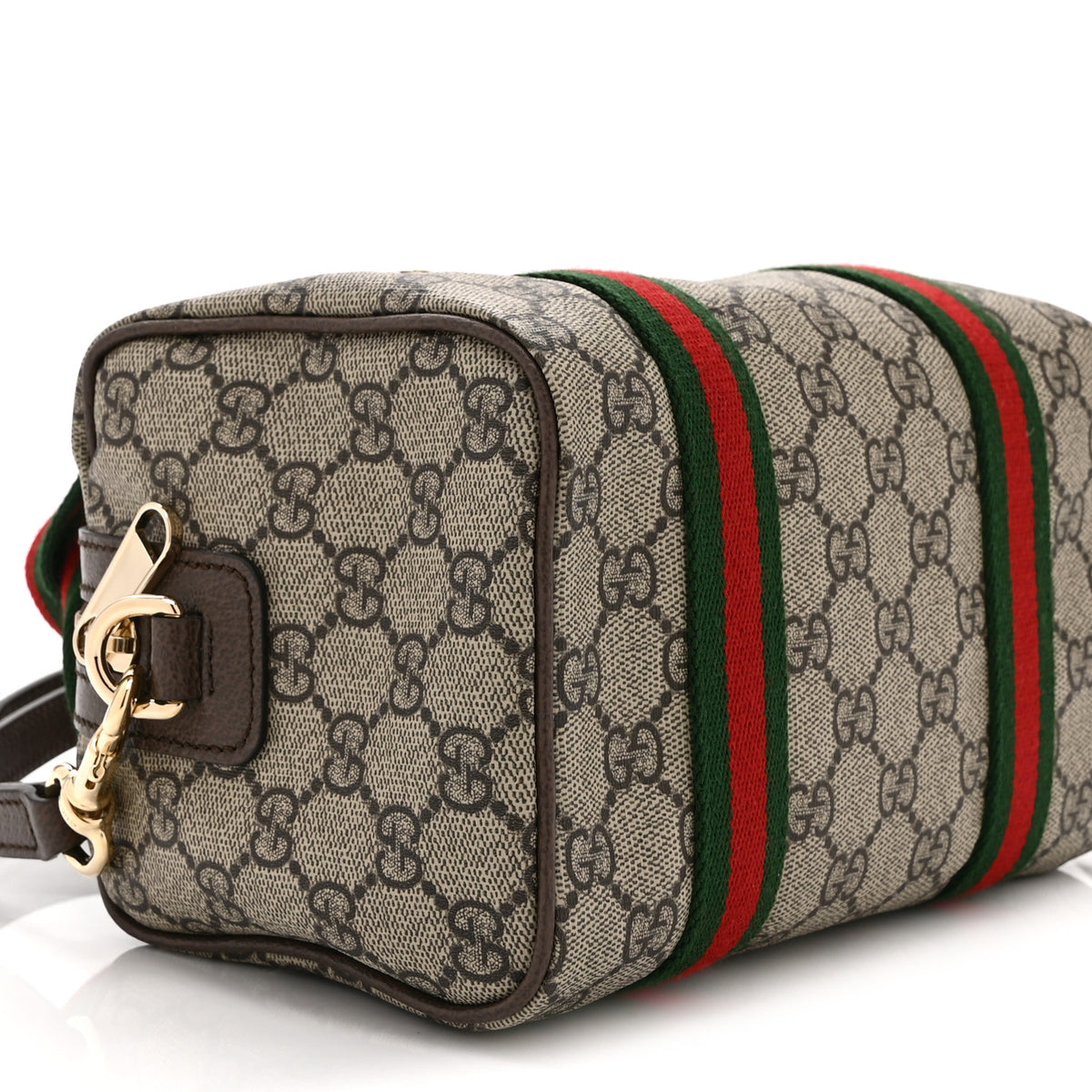 GG Supreme Web Mini GG Top Handle Bag Beige Ebony New Acero