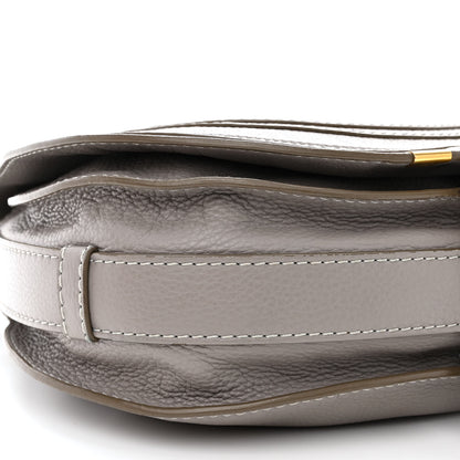 Chloe Calfskin Medium Marcie Round Crossbody Bag Cashmere Grey 9 of 10