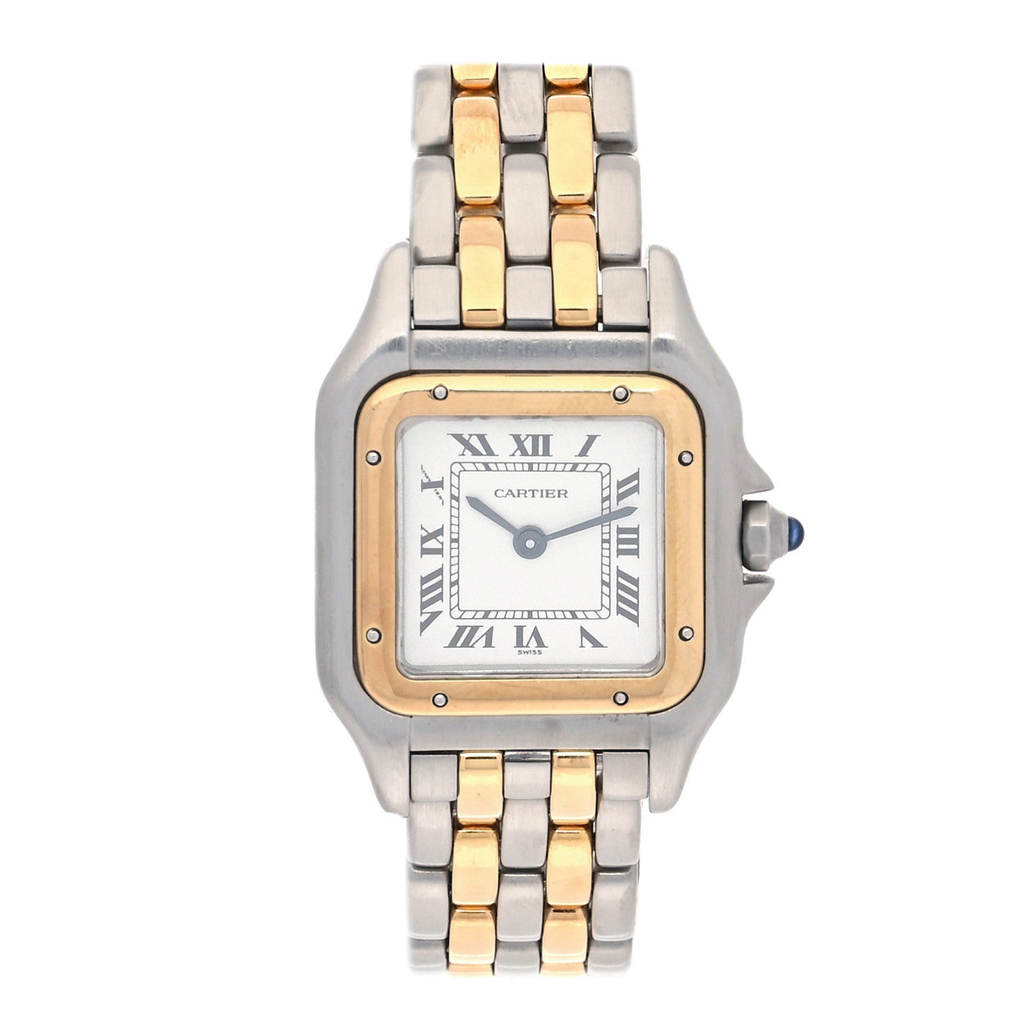 Cartier Stainless Steel 18K Yellow Gold 22mm Panthere Quartz Watch 1 of 4